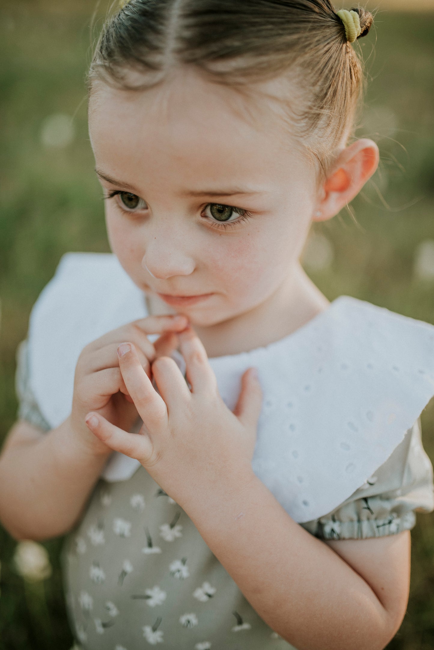 Floral collar blouse