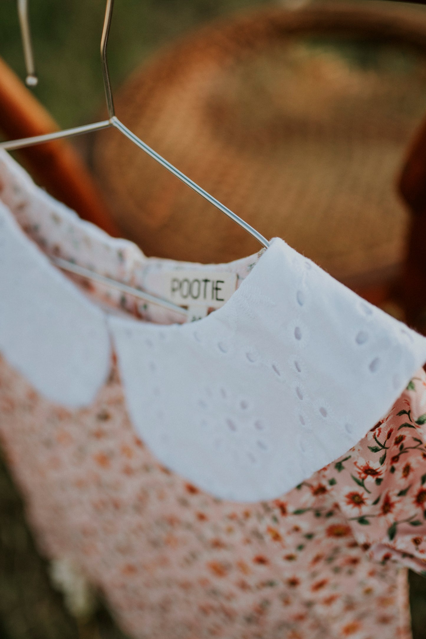 Floral collar blouse